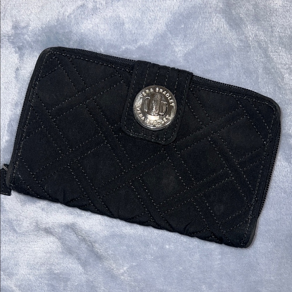 Vera Bradley Black Quilted Wallet